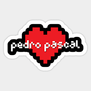 Pedro pascal -> pixel art Sticker